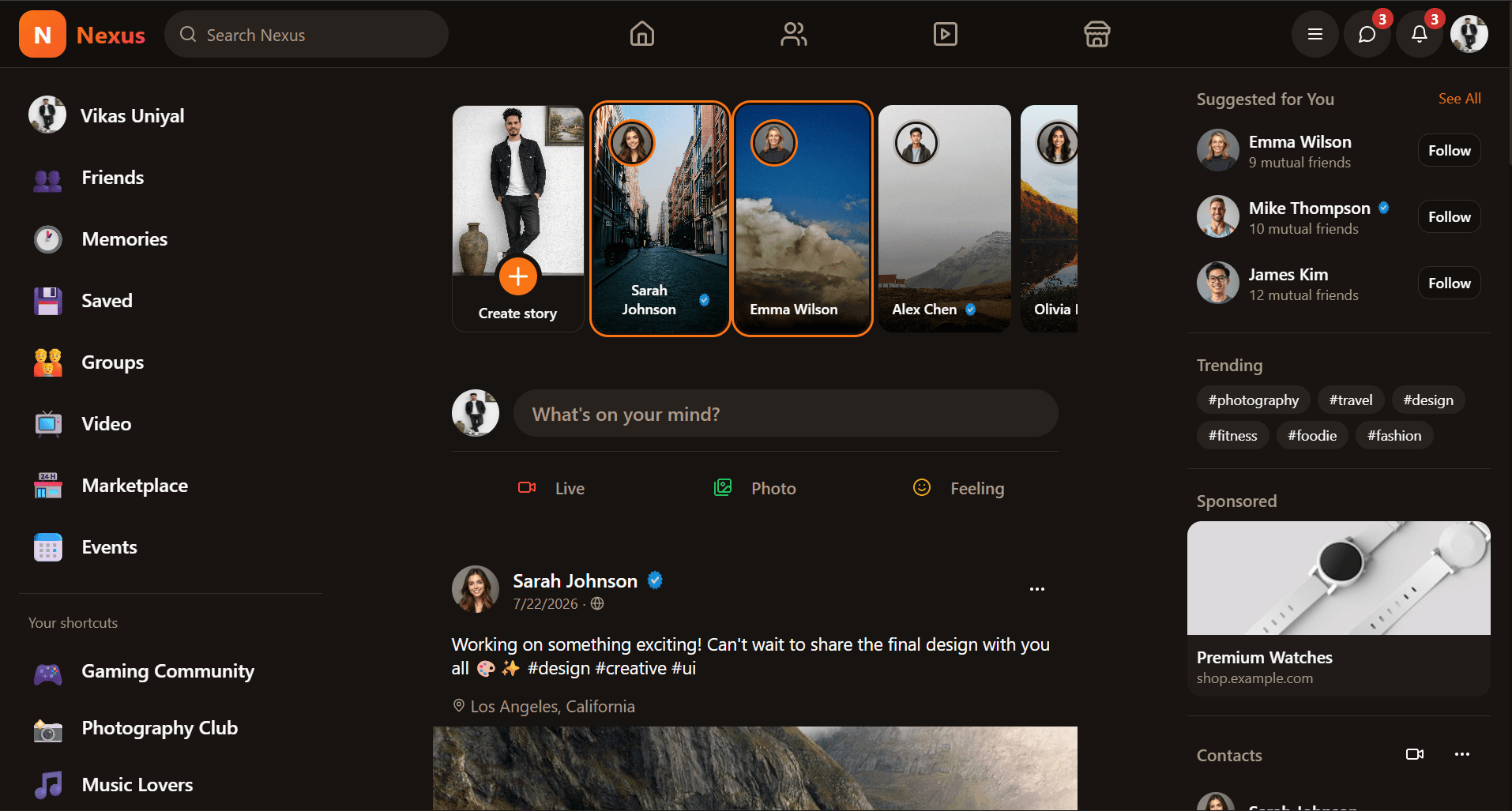 Nexus Social Media Platform