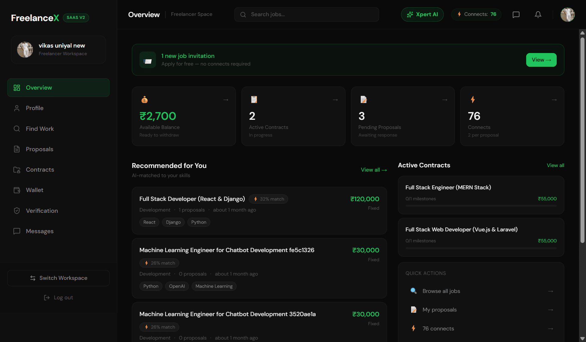 Project screenshot